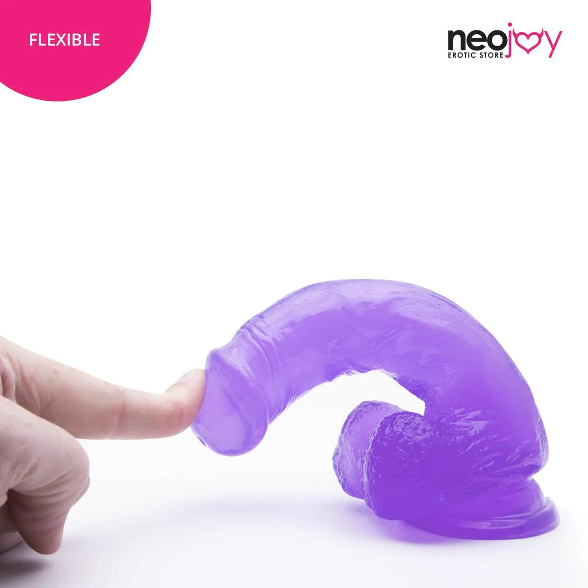 Neojoy Jelly Willy Dildo With Strap-On - 7.28" Dong Gay Sex Toy