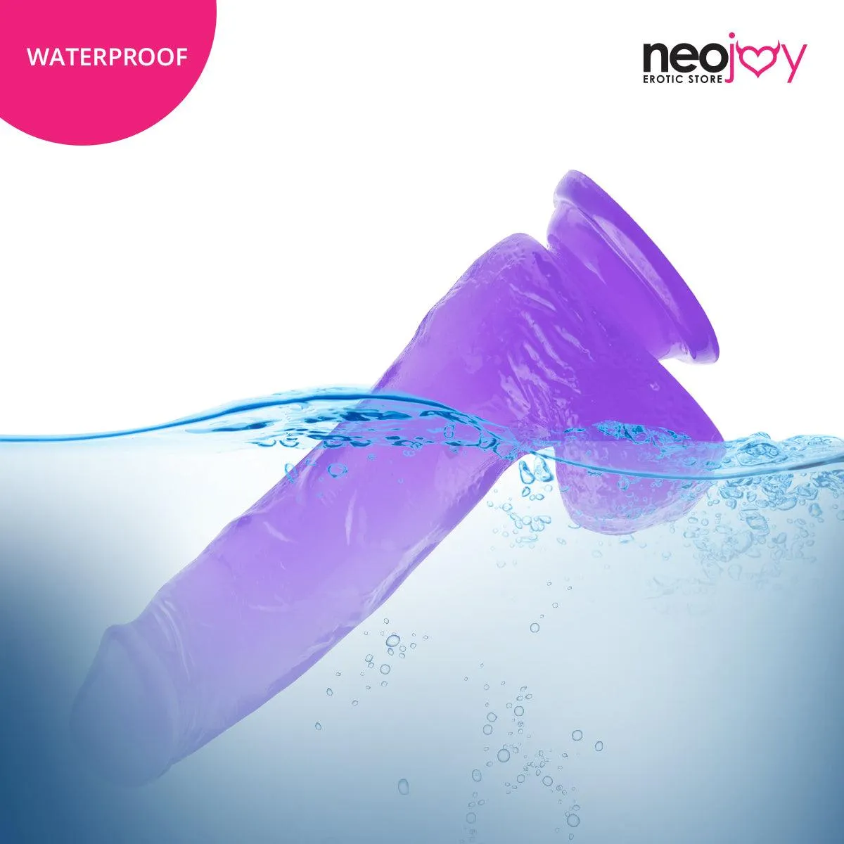 Neojoy Jelly Willy Dildo With Strap-On - 7.28" Dong Pegging Sex Toy