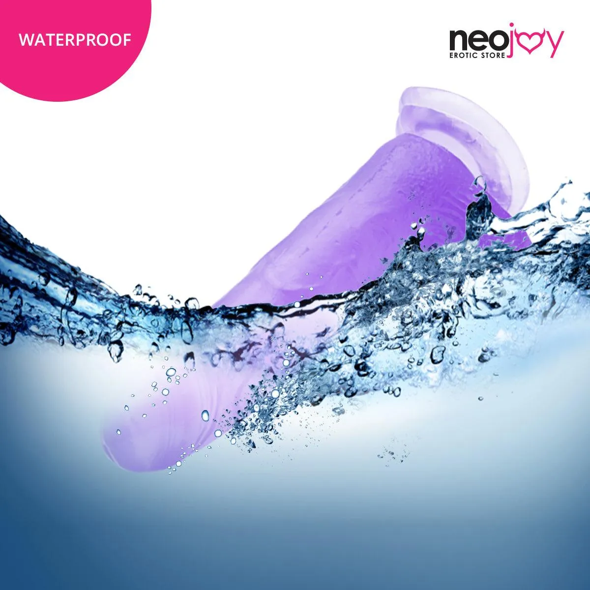 Neojoy Jelly Willy Dildo With Strap-On - 8" Dong Gay Sex Toy