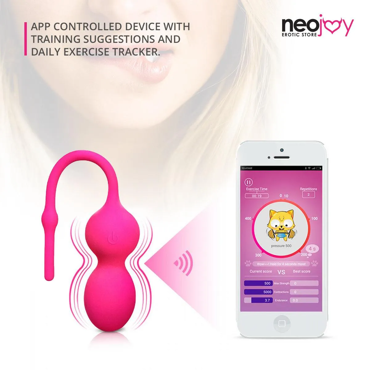 Neojoy Kegel Vibe Silicone Weights for Vaginal Walls