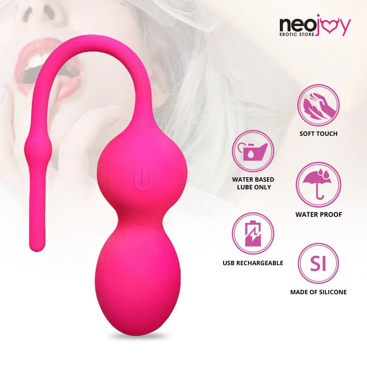 Neojoy Kegel Vibe Silicone Weights for Vaginal Walls