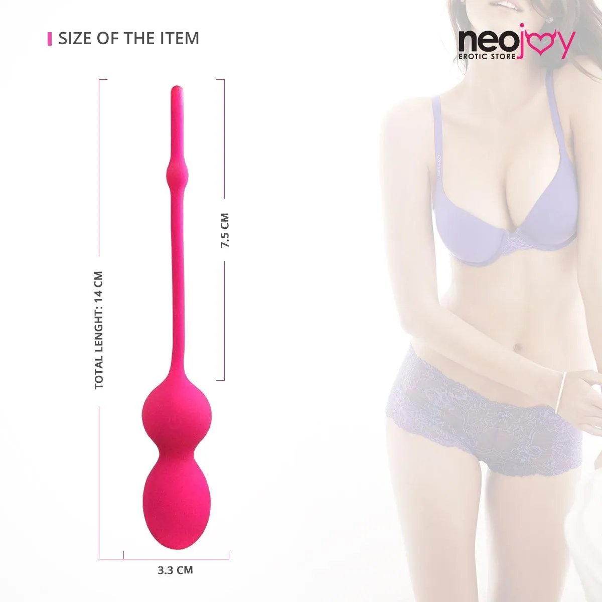 Neojoy Kegel Vibe Silicone Weights for Vaginal Walls