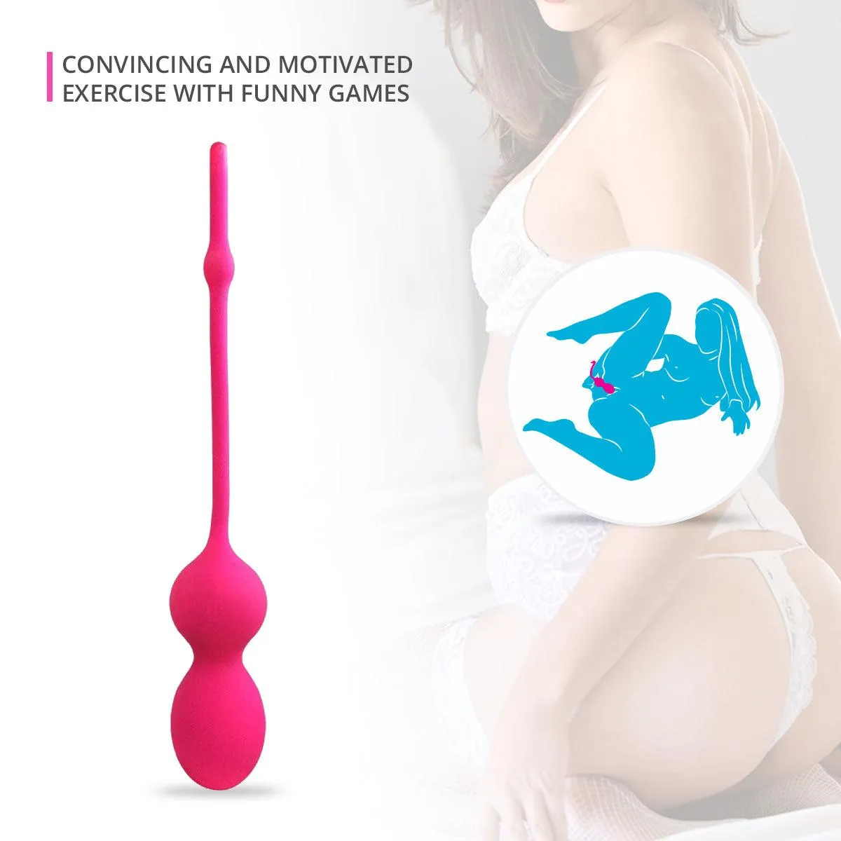 Neojoy Kegel Vibe Silicone Weights for Vaginal Walls