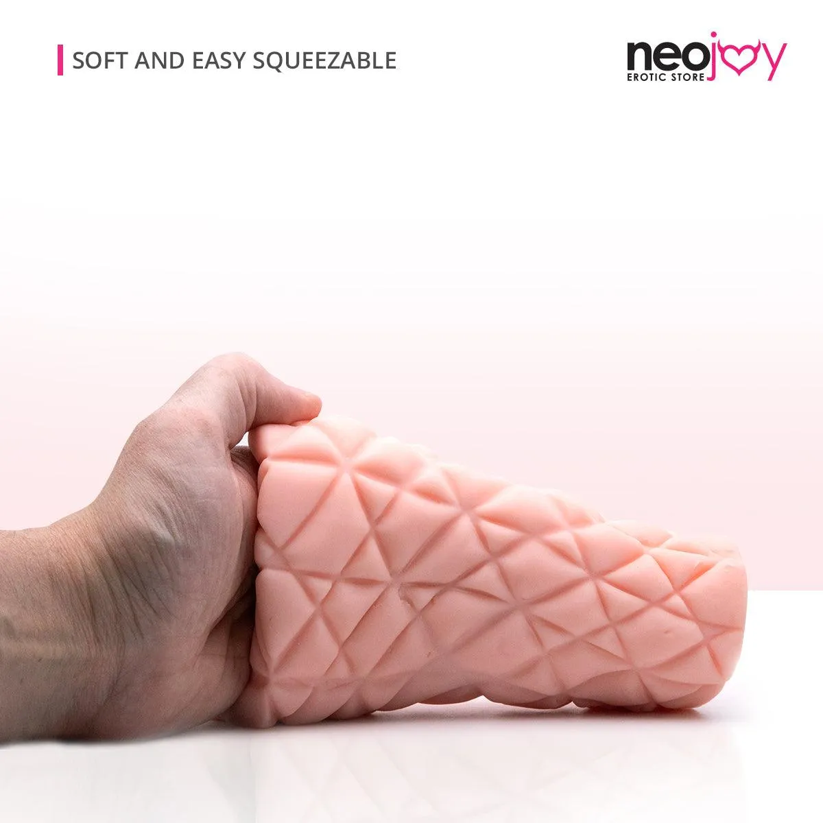 Neojoy Male Masturbator TPE Realistic Vagina & Ass - Flesh - 6 inch -15cm