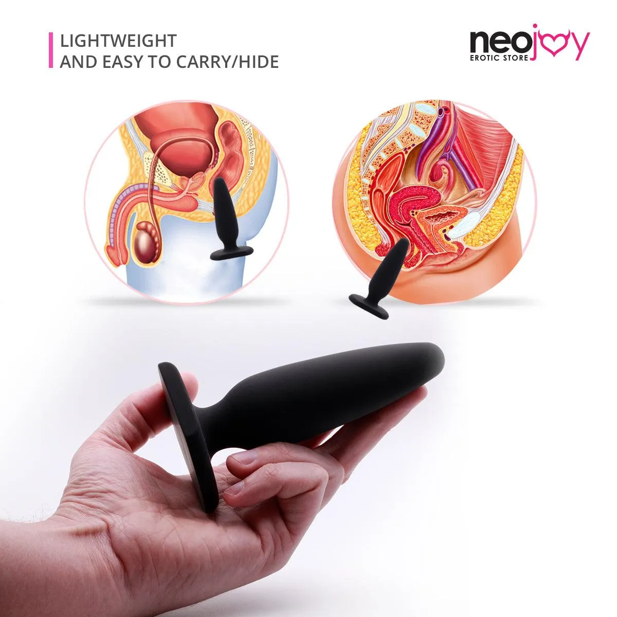 Neojoy Medium Anal Plug Silicone Designed Exclusively for Anal Sex - 12cm - 4.7inch