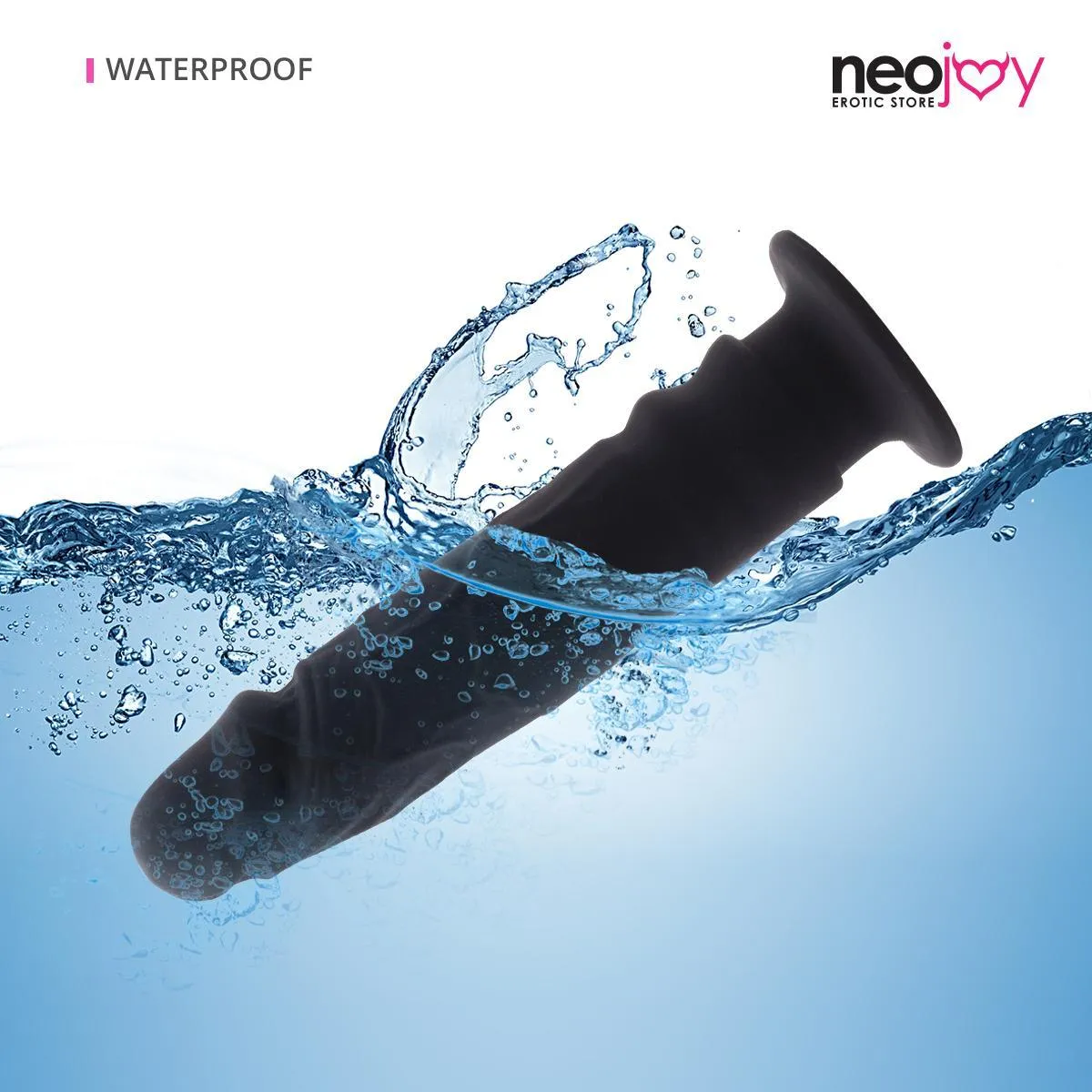 Neojoy Realistic Anal Dildo Silicone Black - 5.5 inch - 14cm