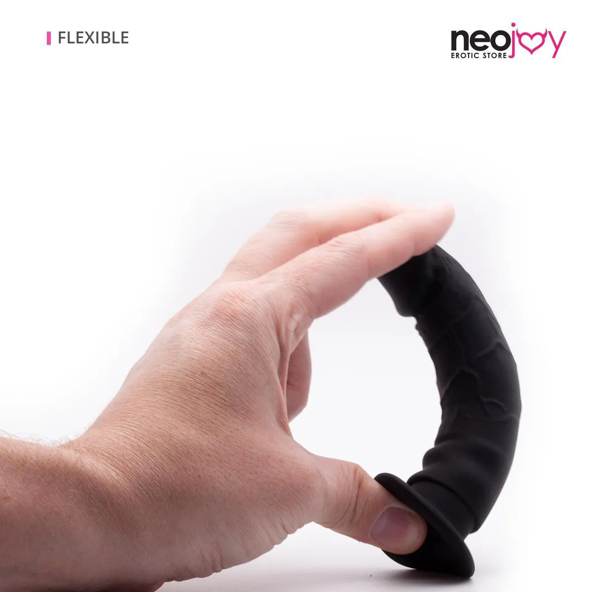 Neojoy Realistic Anal Dildo Silicone Black - 5.5 inch - 14cm