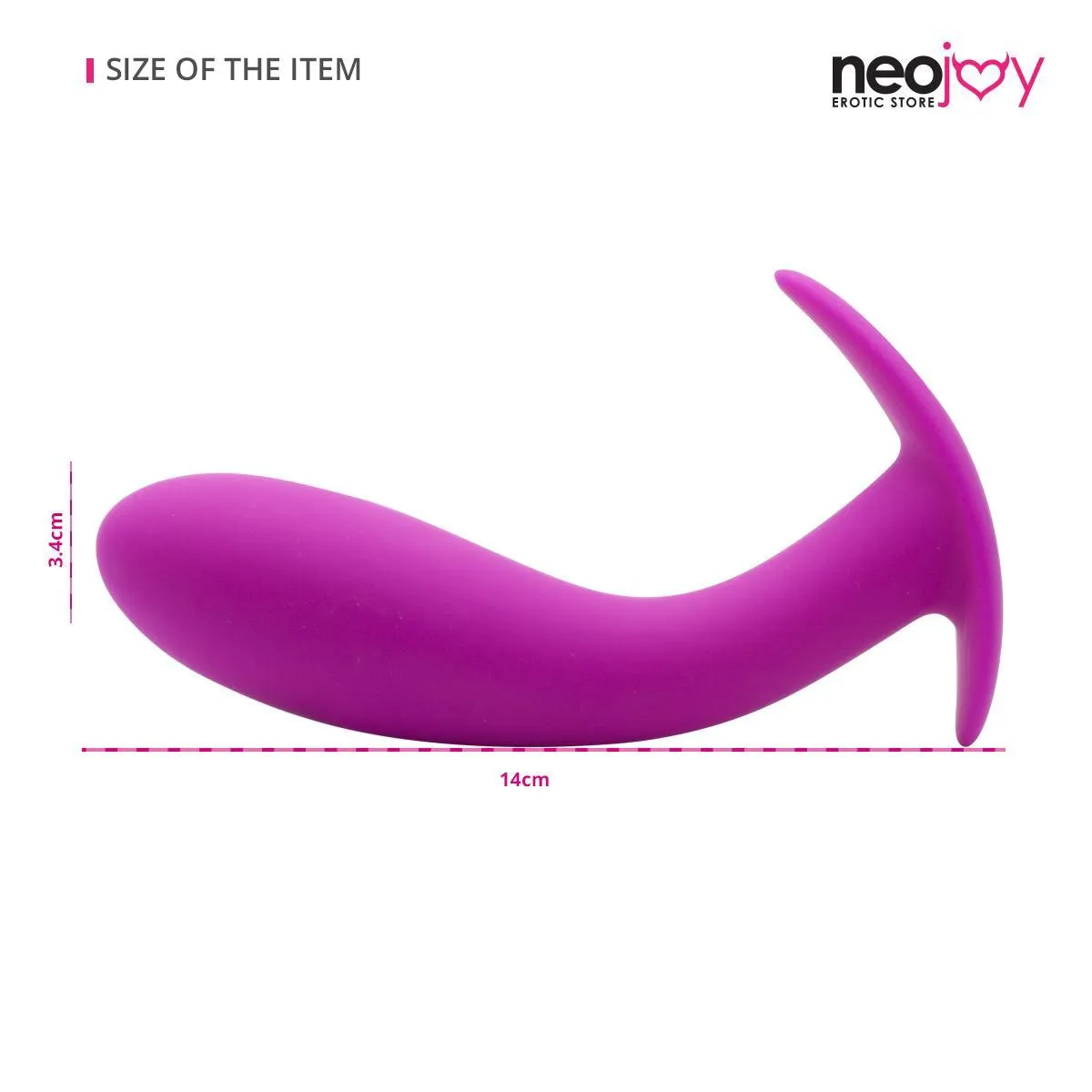 Neojoy Silicone Butt Plug With Bulbous Base Pink 5.5 Inch - 14cm