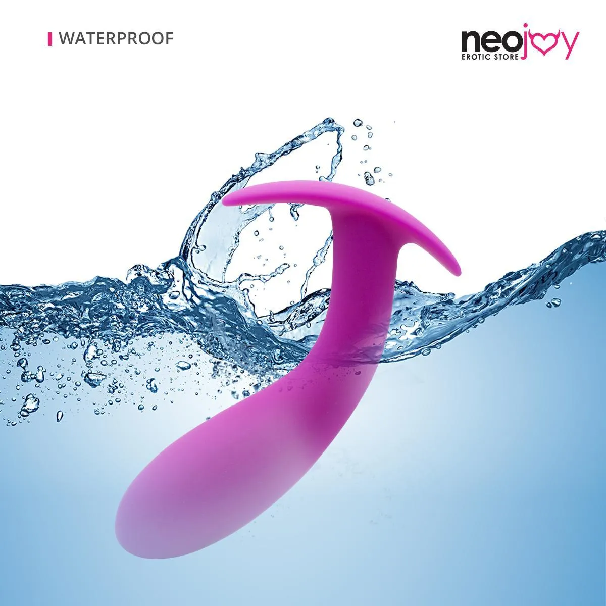 Neojoy Silicone Butt Plug With Bulbous Base Pink 5.5 Inch - 14cm