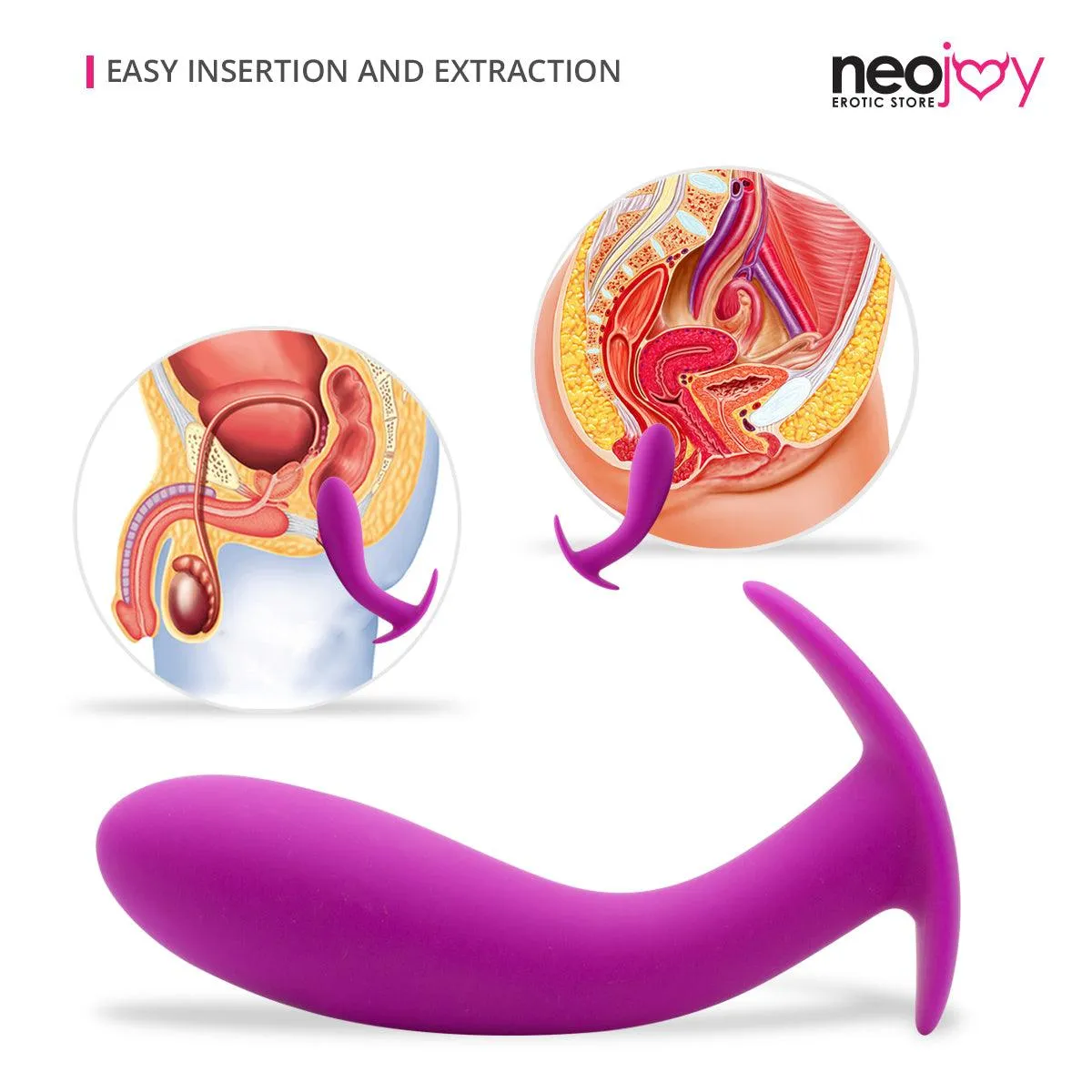 Neojoy Silicone Butt Plug With Bulbous Base Pink 5.5 Inch - 14cm