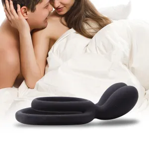 Neojoy Silicone Rabbit cock ring-4cm-Black