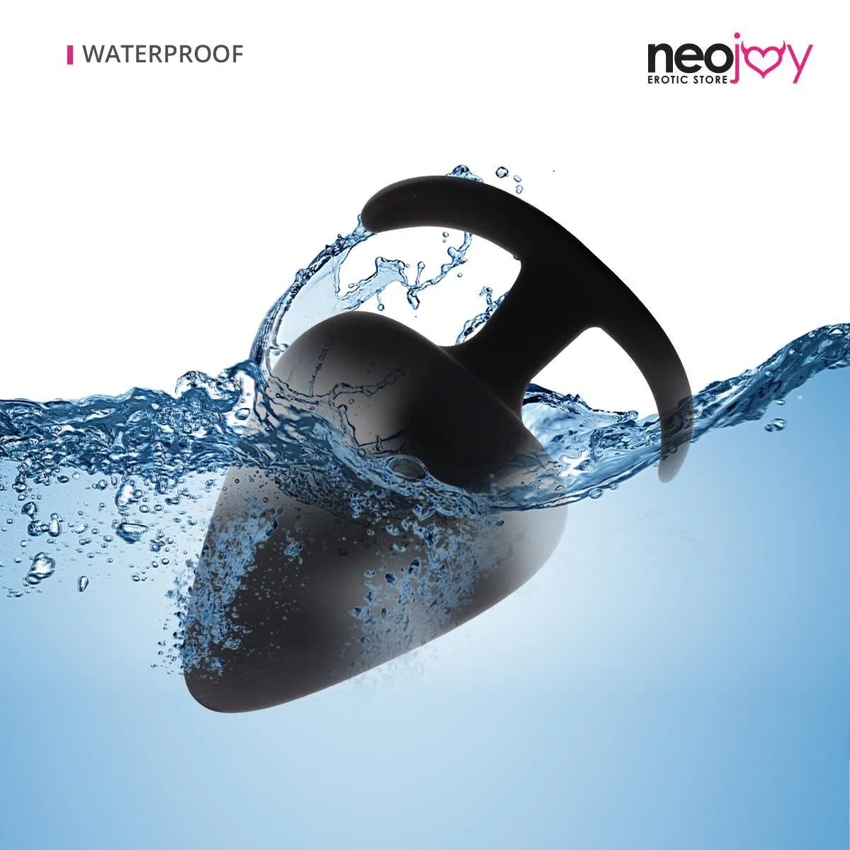 Neojoy Slim Beginner Range Anal Silicon Plug Black - Extra Large 4.3 inch - 11 cm