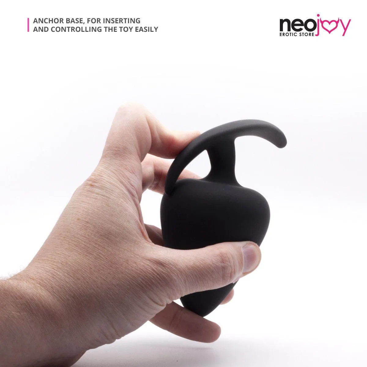 Neojoy Slim Beginner Range Anal Silicon Plug Black - Extra Large 4.3 inch - 11 cm