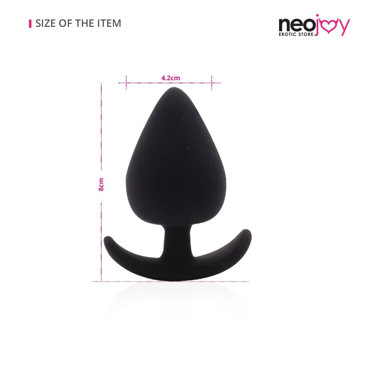 Neojoy Slim Beginner Silicone Anal Plug - Black
