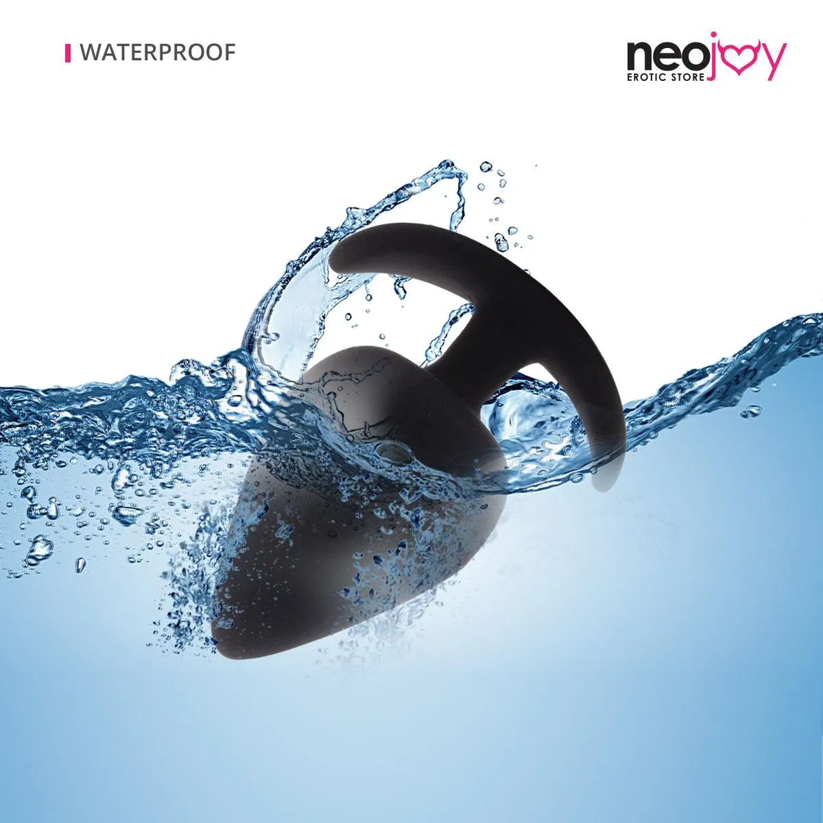 Neojoy Slim Beginner Silicone Anal Plug - Black