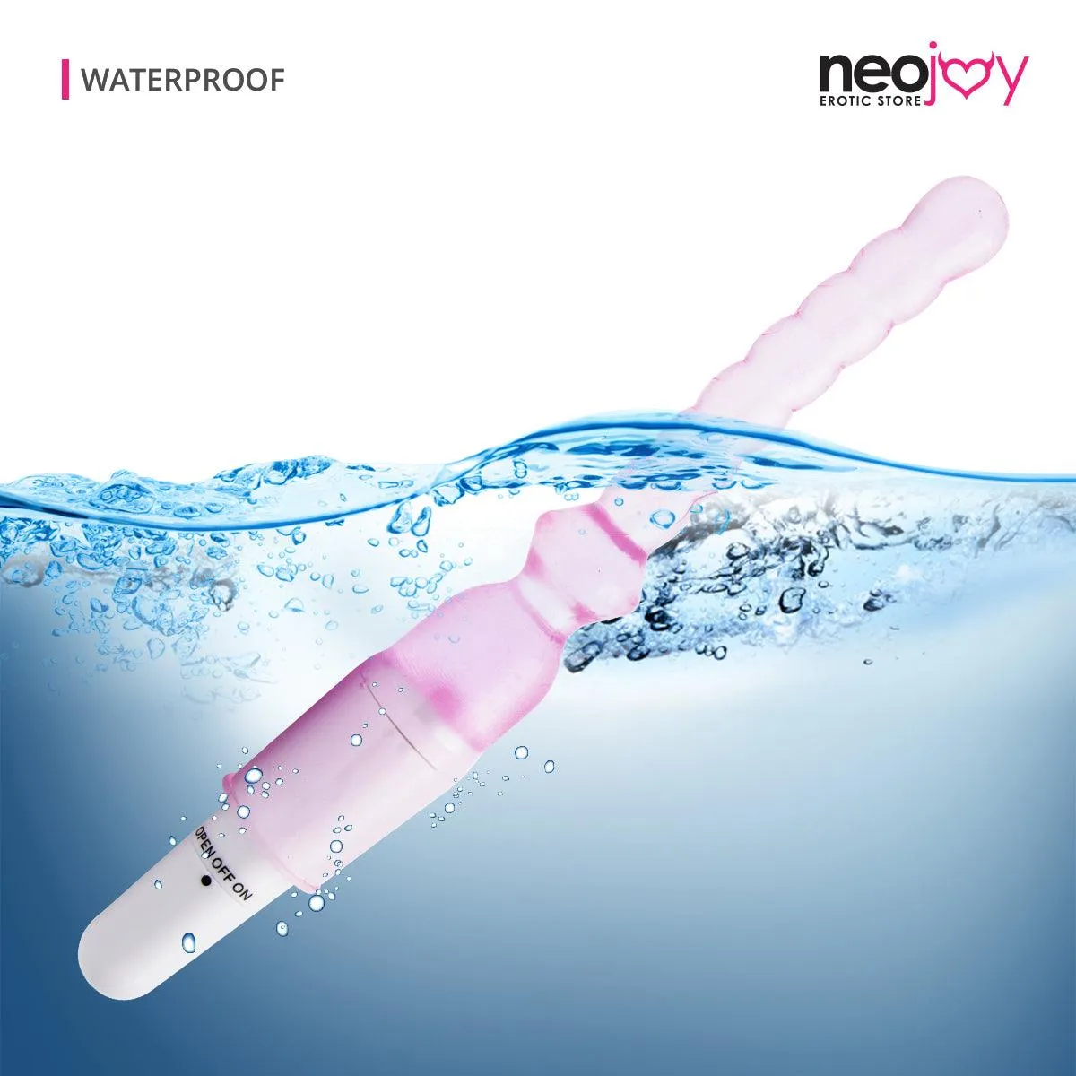 Neojoy Slim Stick - Anal Beads Prober - Beaded Butt Plug Vibrator - P-Spot Massage Adult Sex Toy