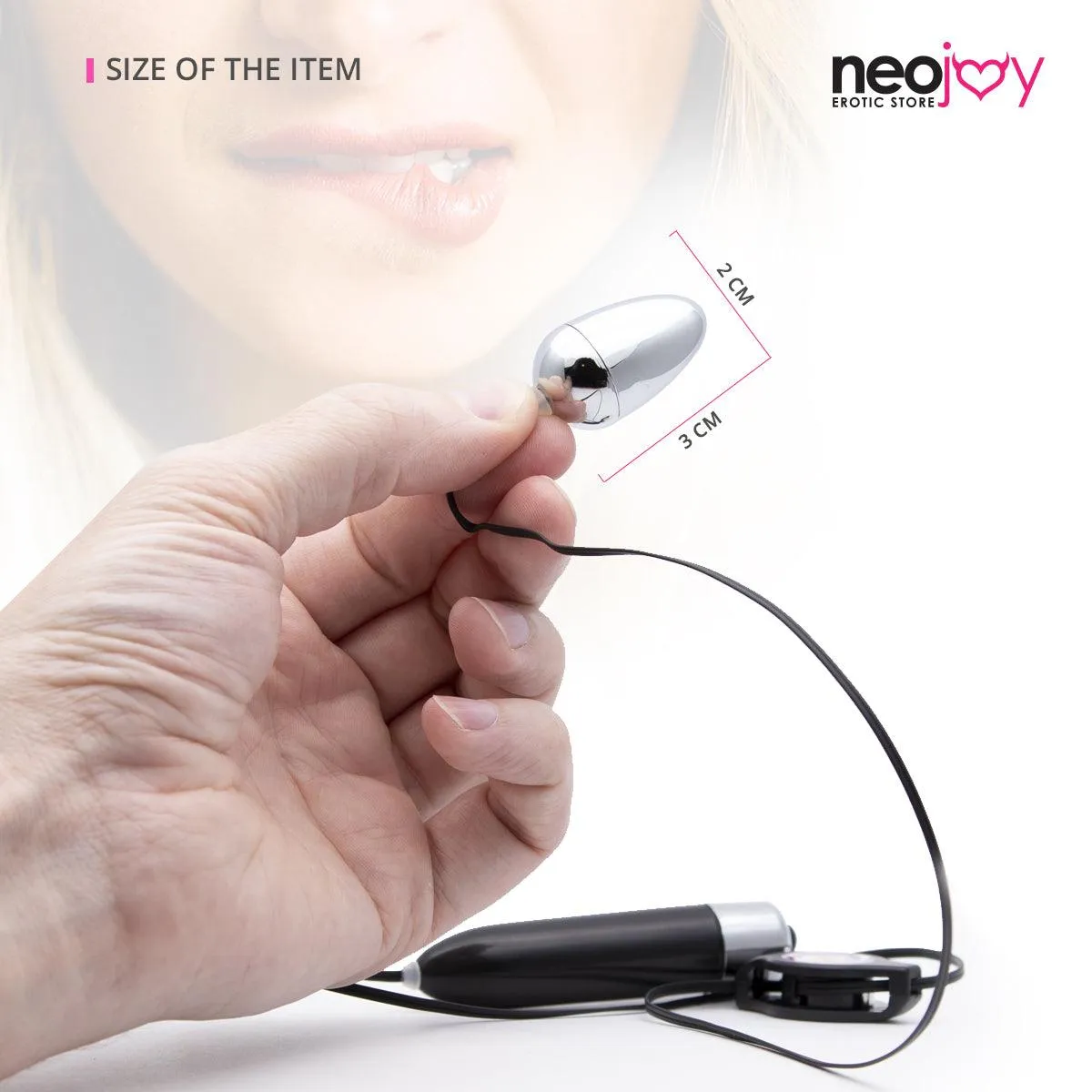 Neojoy Small Bullet - Remote Controlled Bullet Vibrator - Clitoral Anal Vaginal Stimulation - Spring-back Wire Adult Sex Toy