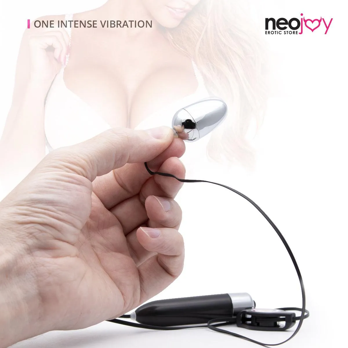 Neojoy Small Bullet - Remote Controlled Bullet Vibrator - Clitoral Anal Vaginal Stimulation - Spring-back Wire Adult Sex Toy