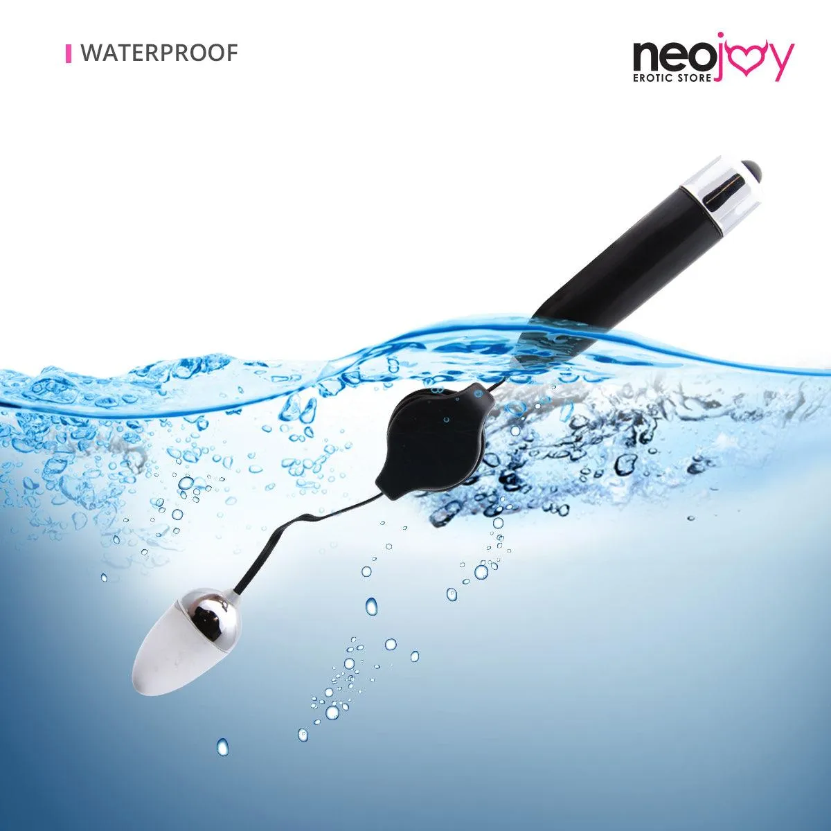 Neojoy Small Bullet - Remote Controlled Bullet Vibrator - Clitoral Anal Vaginal Stimulation - Spring-back Wire Adult Sex Toy