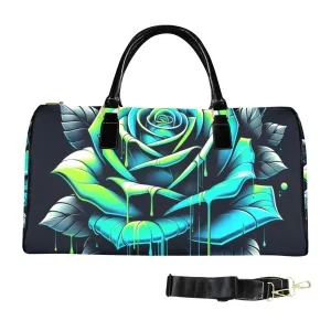 Neon Rose Duffel Bag – Black
