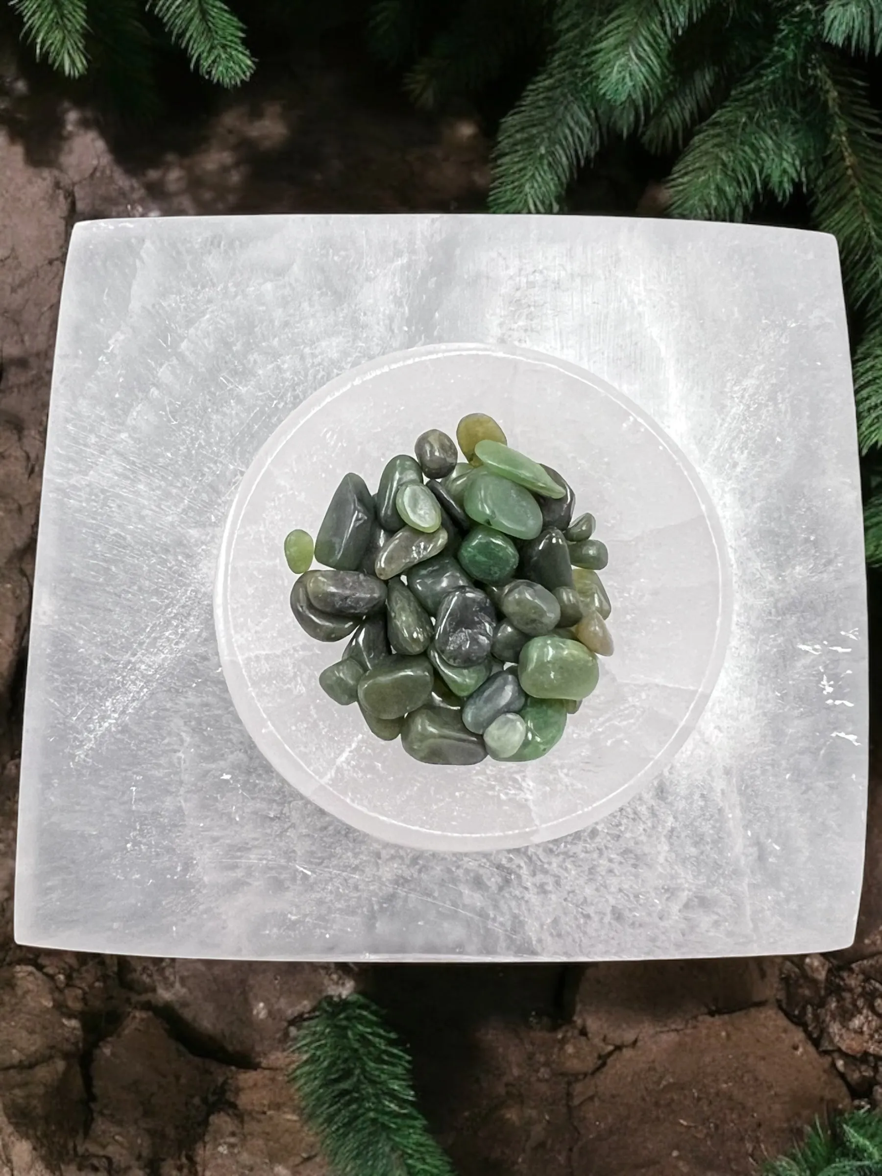 Nephrite Jade Gemstone Chips
