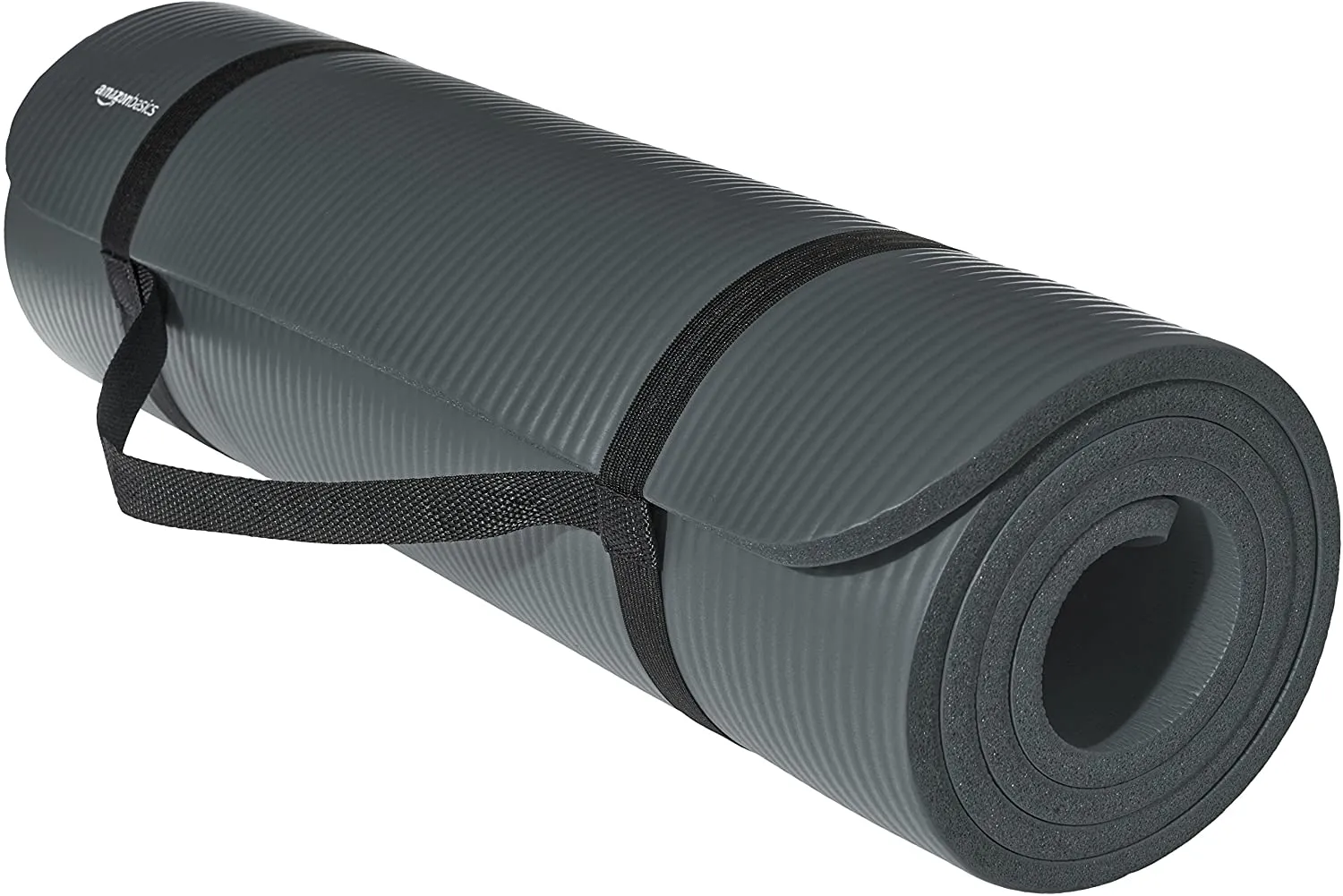 New Amazon Basics 1/2-Inch Extra Thick Exercise Yoga Mat, Grey!