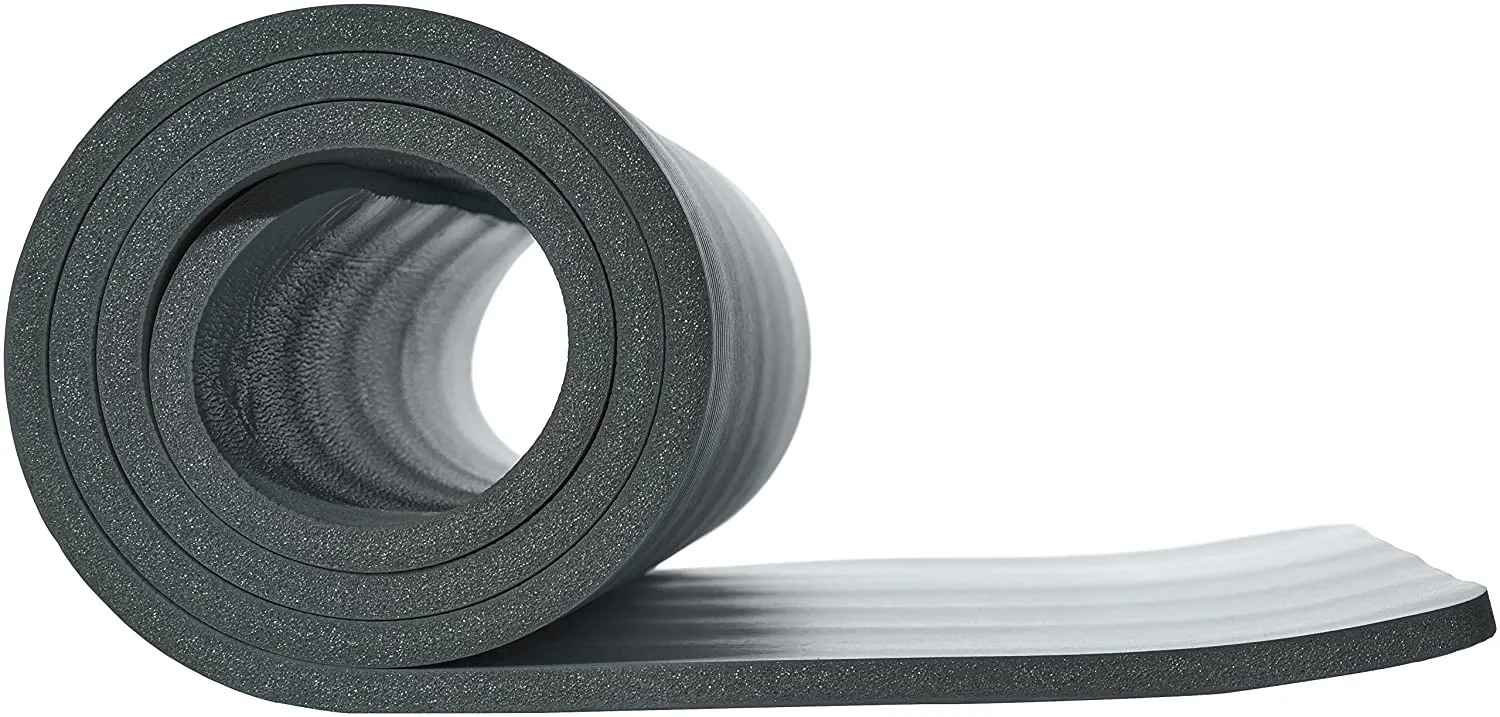 New Amazon Basics 1/2-Inch Extra Thick Exercise Yoga Mat, Grey!