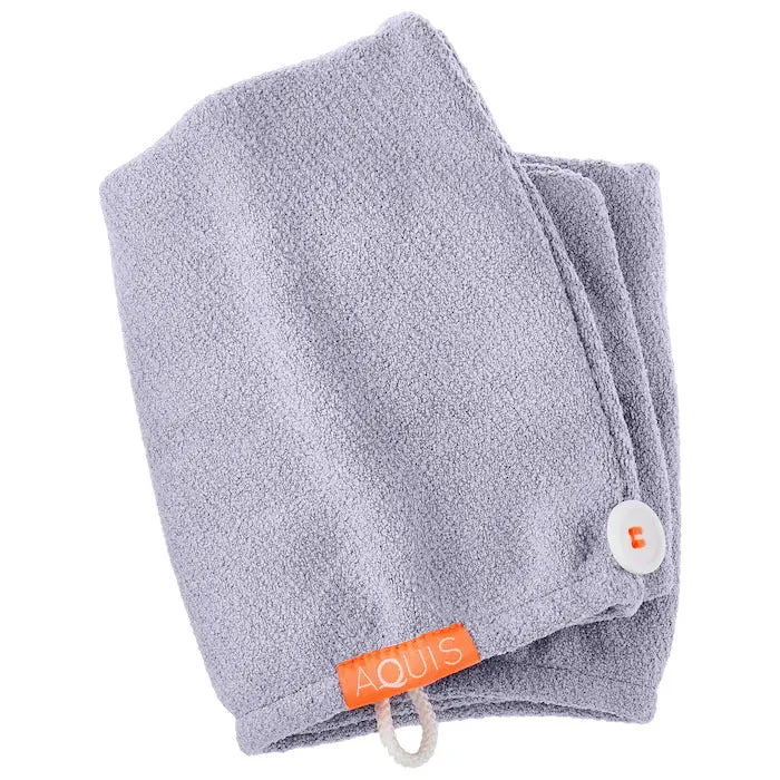 New Aquis Lisse Luxe Hair Turban - Cloudy Berry, Includes Reusable Travel Bag, Retails $50 