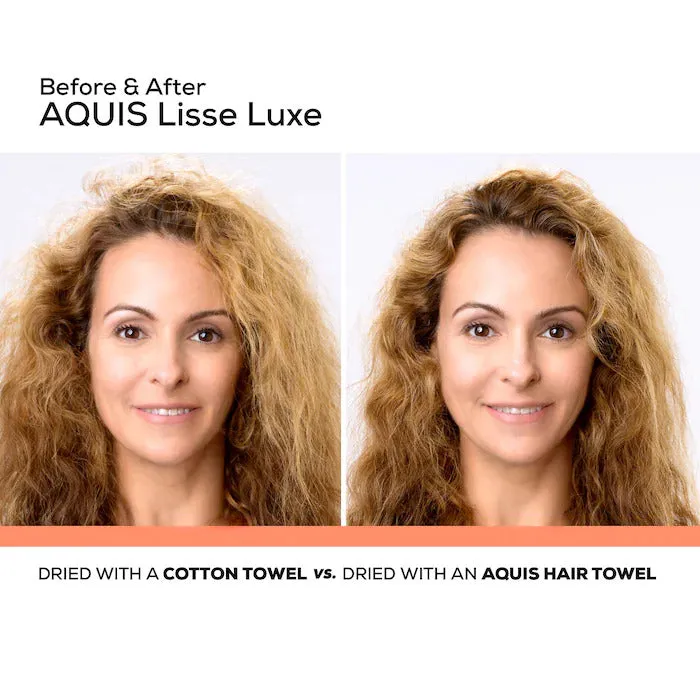 New Aquis Lisse Luxe Hair Turban - Cloudy Berry, Includes Reusable Travel Bag, Retails $50 