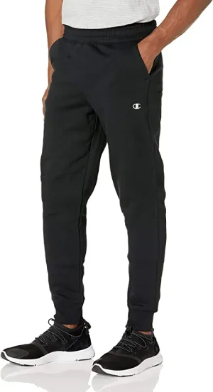 New Champion Mens Authentic Originals Sueded Fleece Jogger Sweatpant, Black, Sz 2X