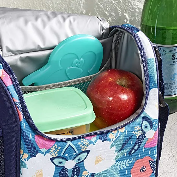 New Fit & Fresh Cool Coolers Slim Penguin Lunch Ice Packs, Multicoloured, Set of 4