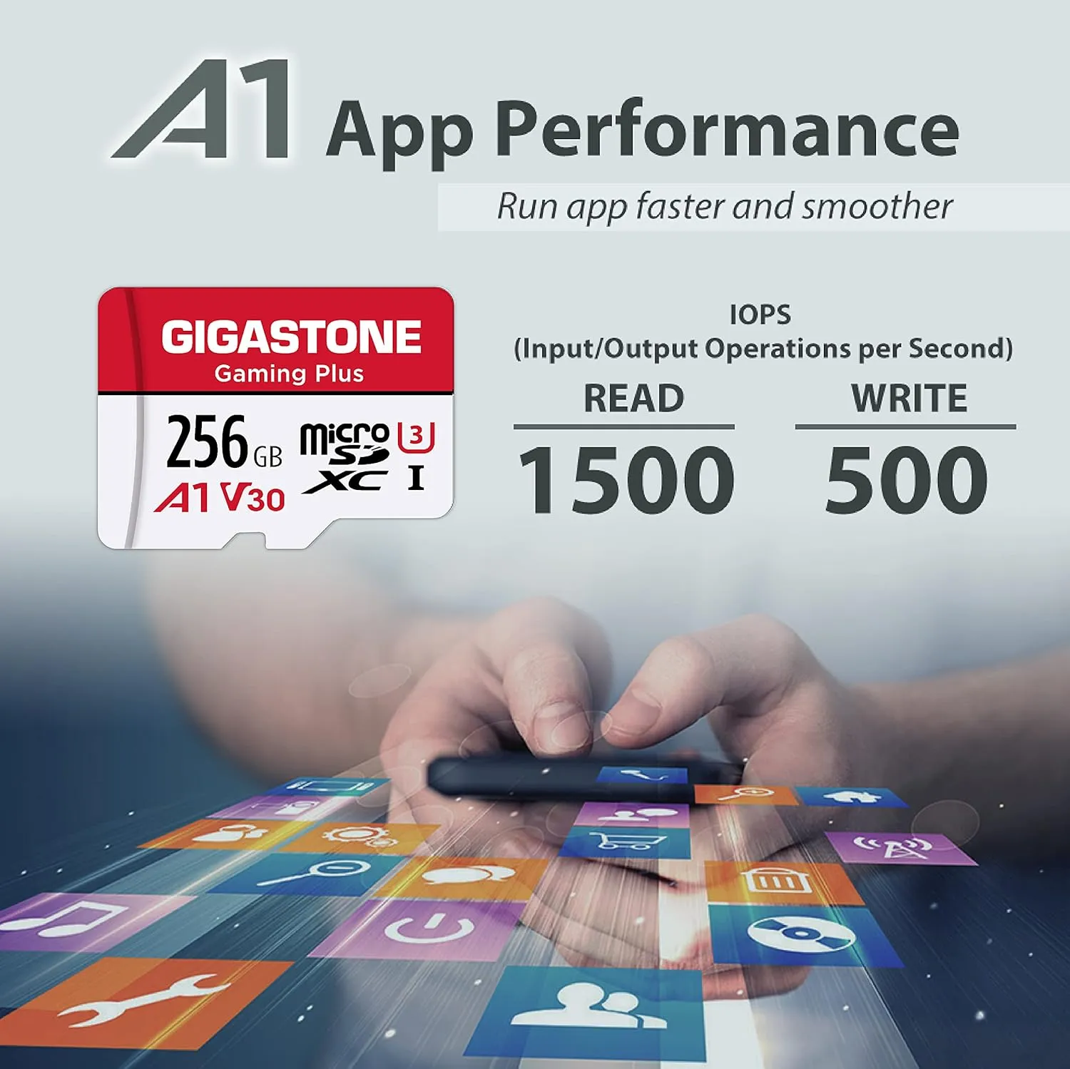 NEW Gigastone 256GB Micro SD Card, Gaming Plus, Nintendo-Switch Compatible, High Speed 100MB/s, 4K Video Recording, Micro SDXC UHS-I A1 Class 10, 1pc