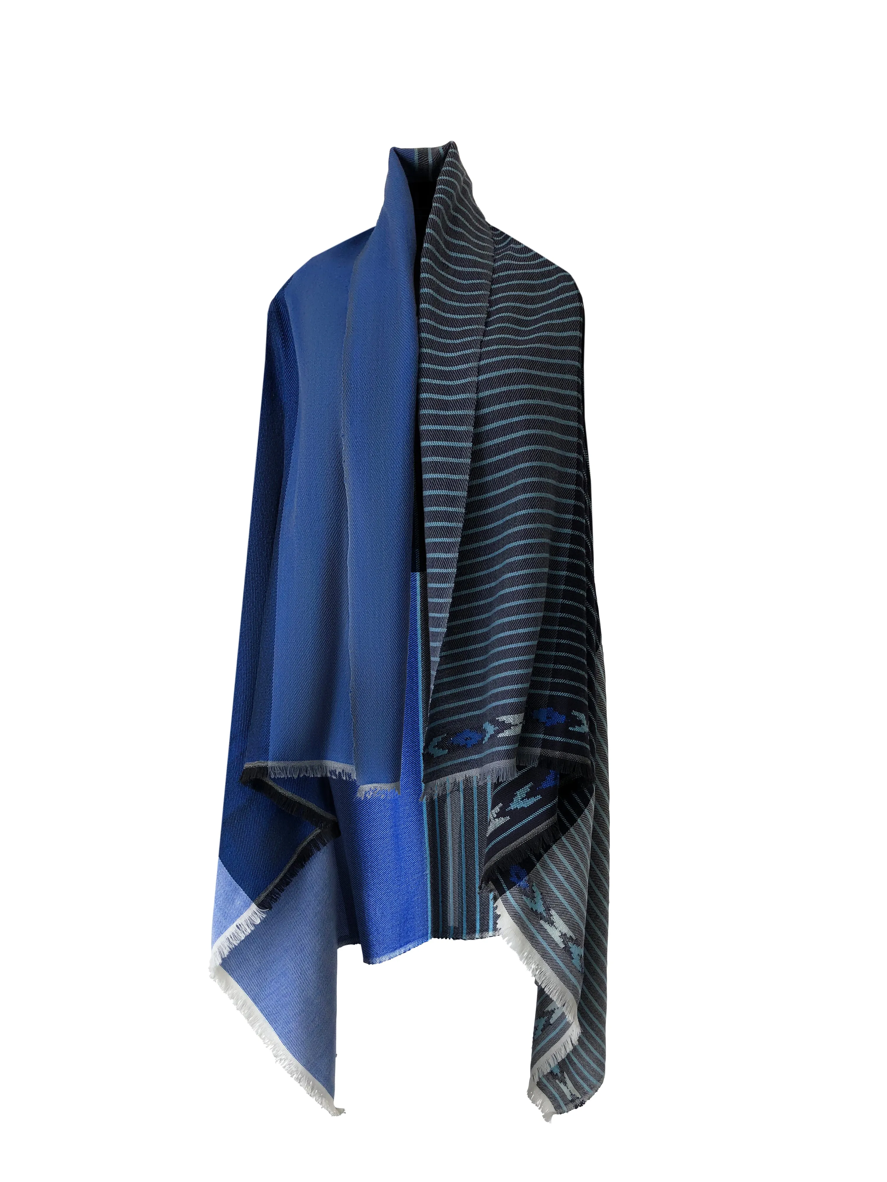 NEW! Light Wool Cape Fusion Blue