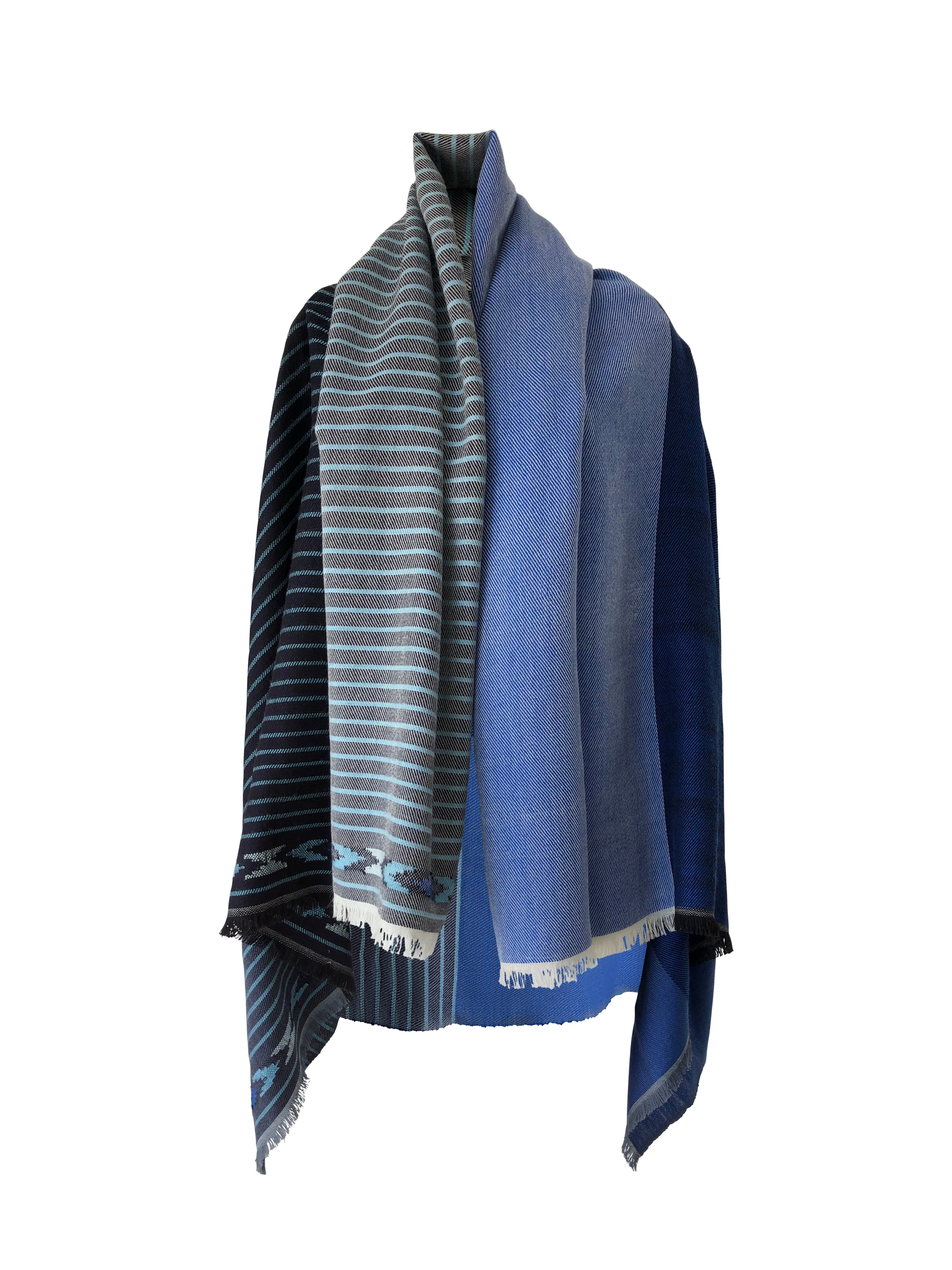 NEW! Light Wool Cape Fusion Blue