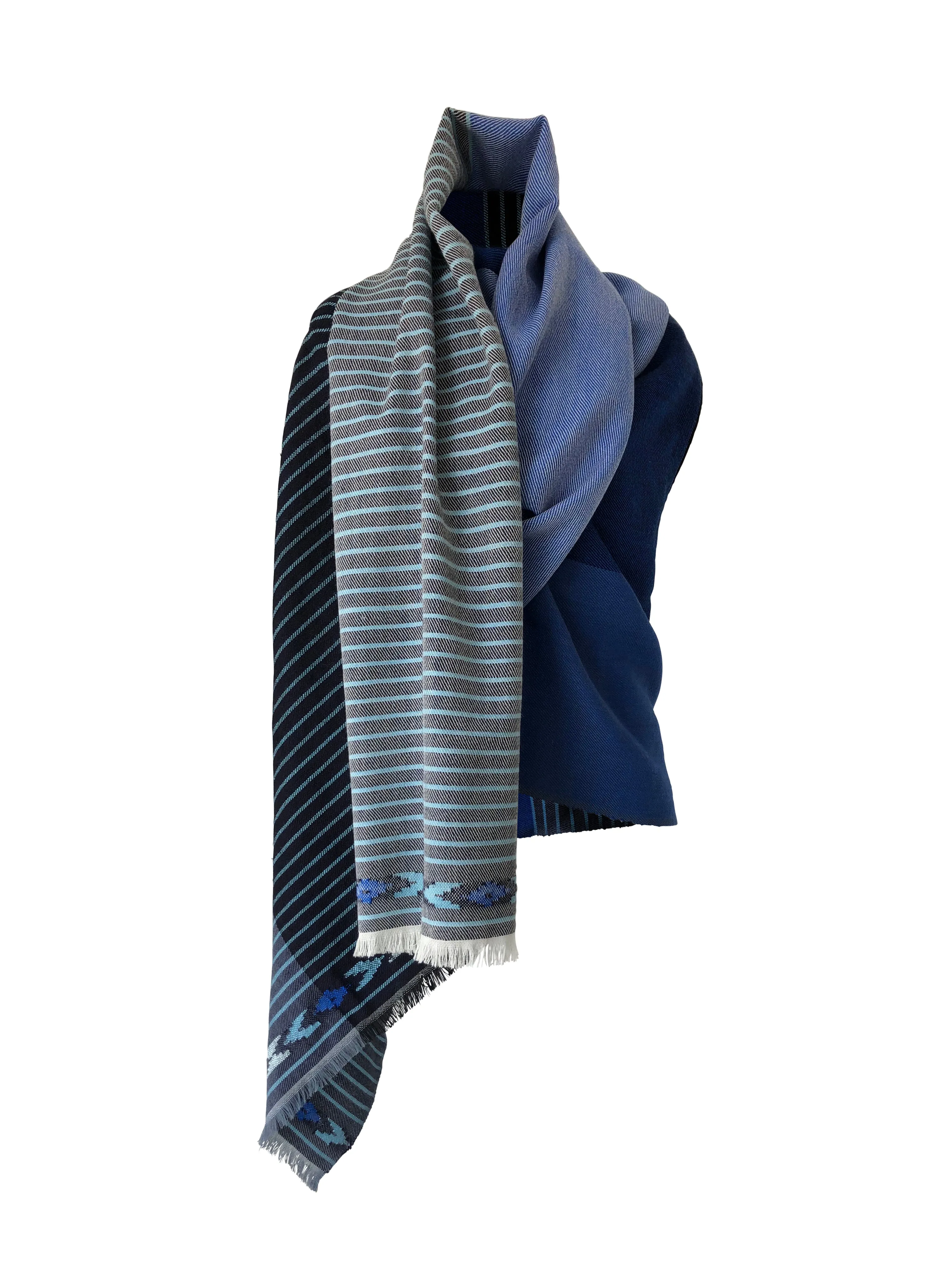 NEW! Light Wool Cape Fusion Blue
