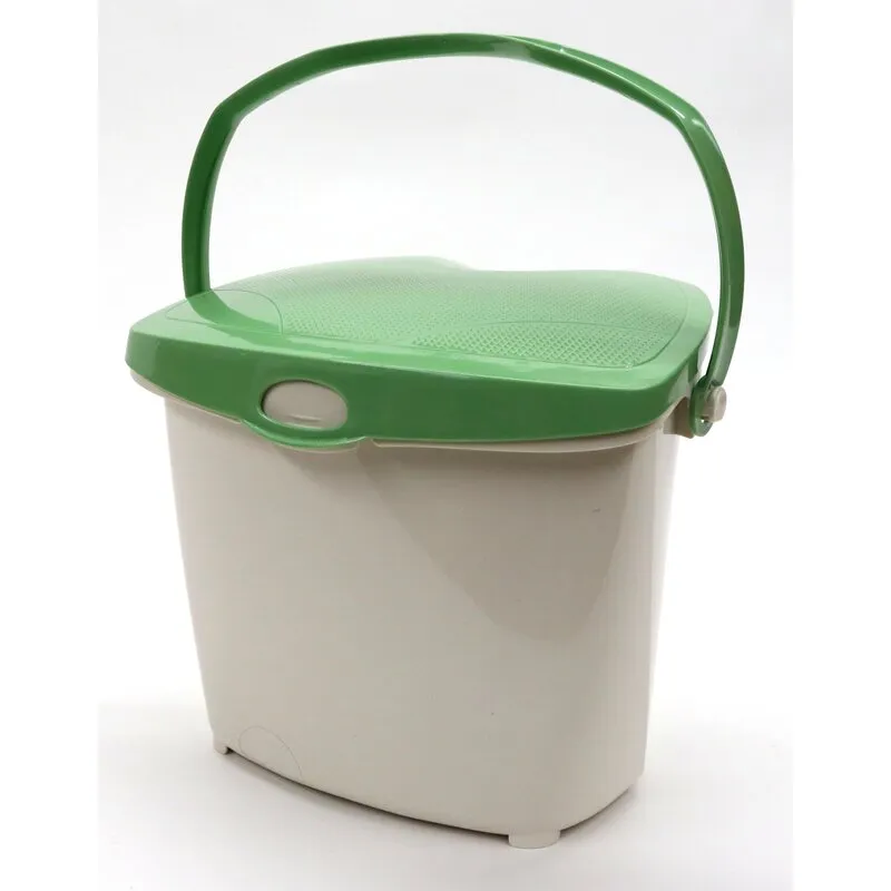 New Sure-Close Kitchen Food Scrap Pail 1.9 Gallon Manual Lift Countertop Waste Basket