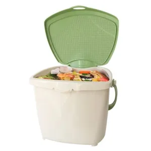 New Sure-Close Kitchen Food Scrap Pail 1.9 Gallon Manual Lift Countertop Waste Basket