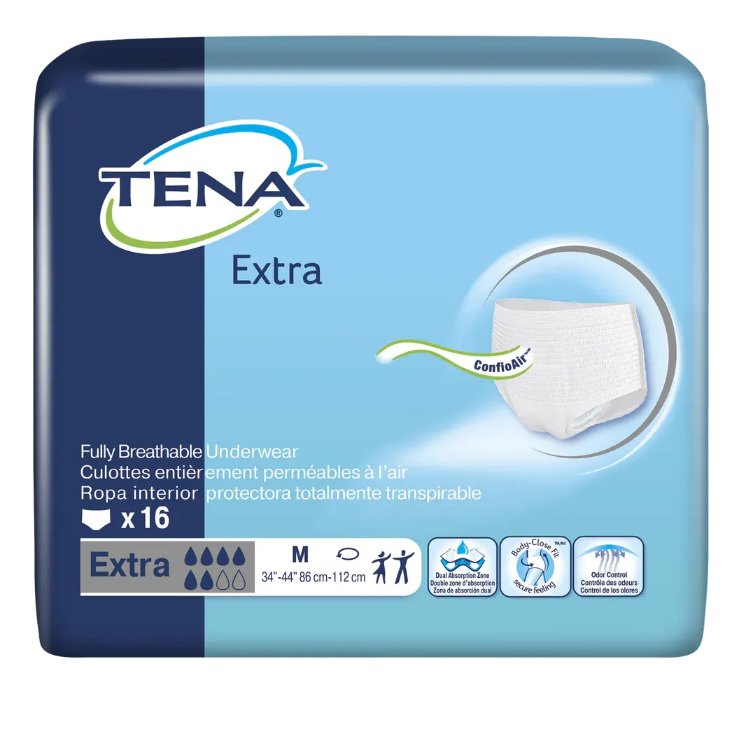 New TENA ProSkin™ Extra Protective Incontinence Underwear, Sz M!