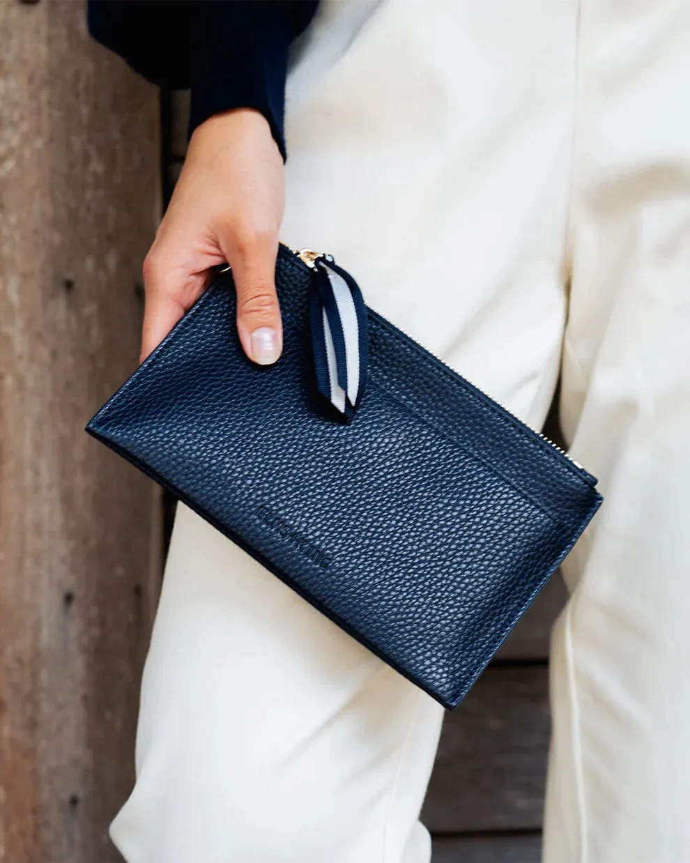 New York Coin Purse French Navy