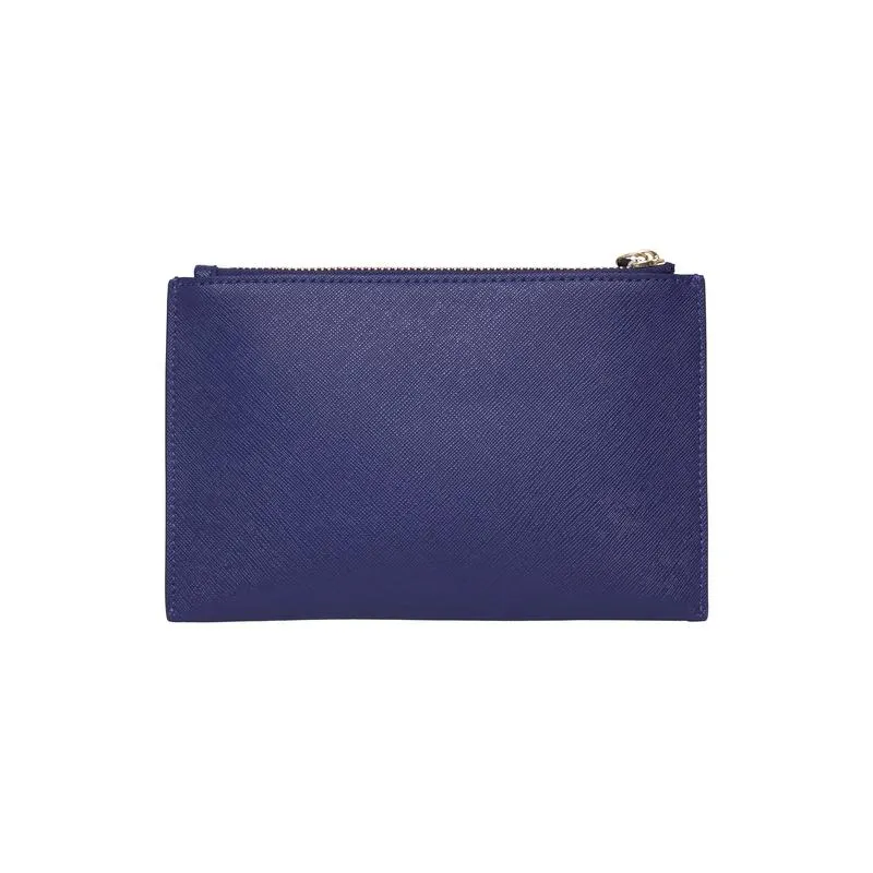 New York Coin Purse Navy Saffiano