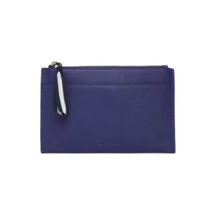New York Coin Purse Navy Saffiano