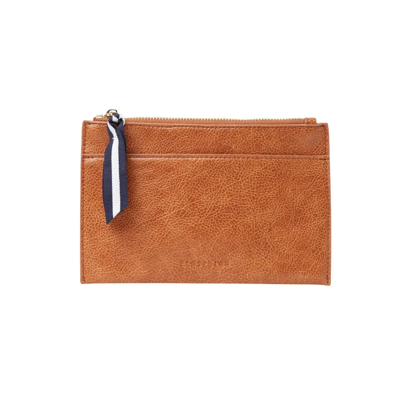 New York Coin Purse Tan Pebble