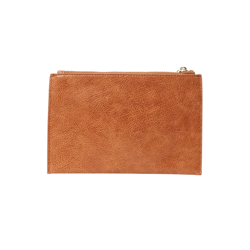 New York Coin Purse Tan Pebble
