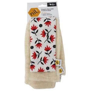 nil organic produce bags 3 pack (Red range)