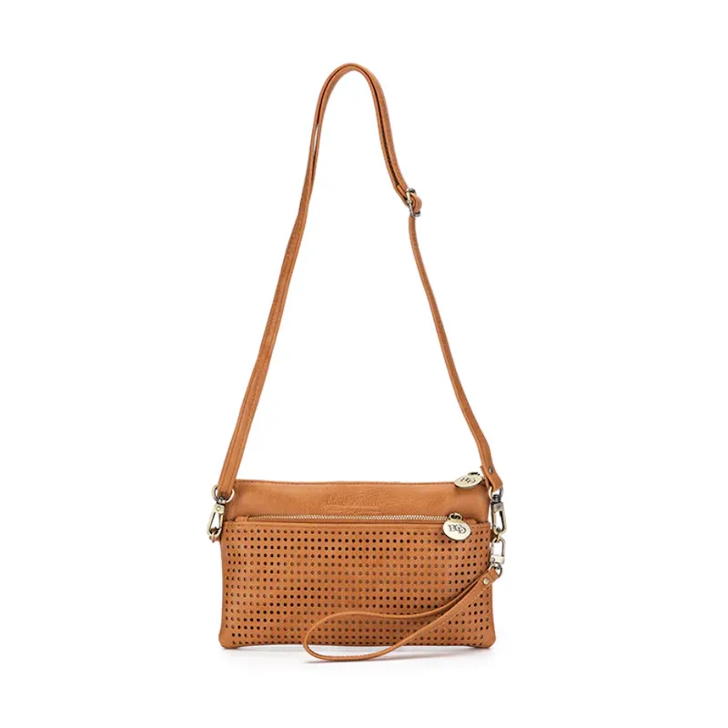 Nina Crossbody Clutch - Tan