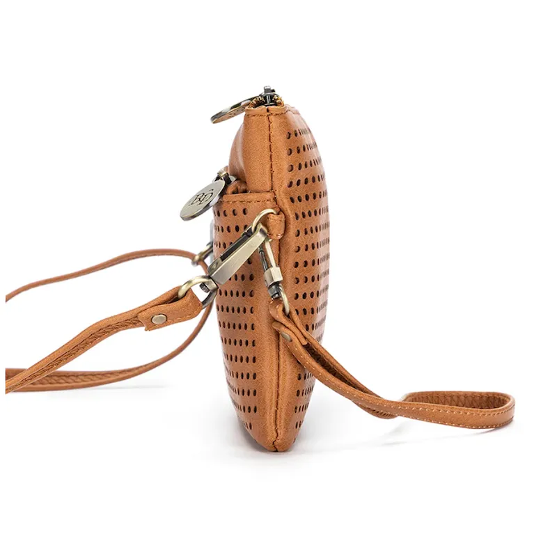 Nina Crossbody Clutch - Tan