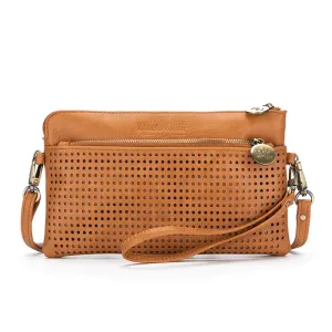 Nina Crossbody Clutch - Tan