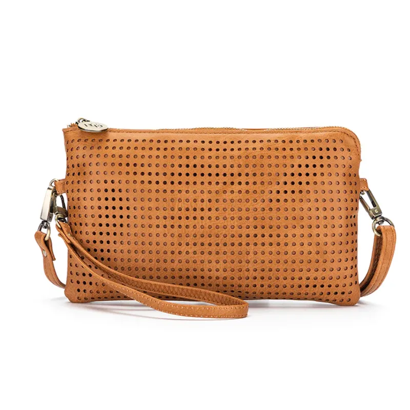 Nina Crossbody Clutch - Tan