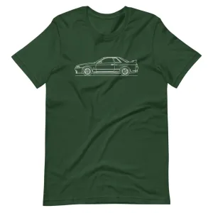 Nissan Skyline GT-R R32 outline T-shirt