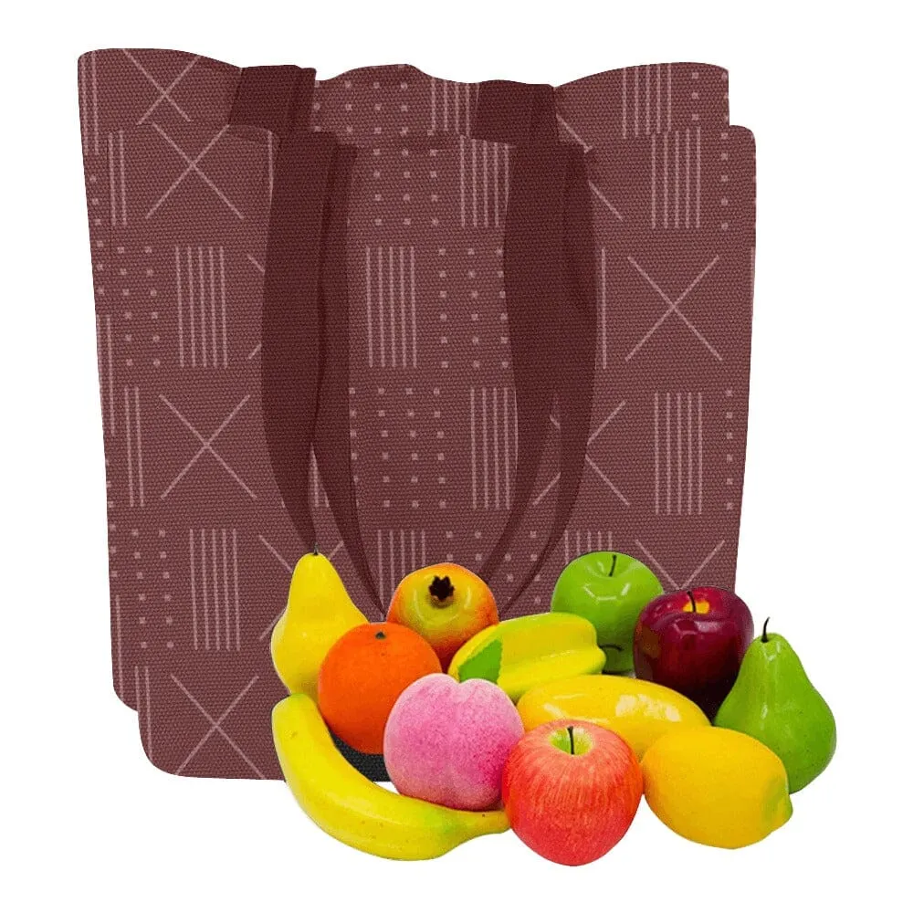 Non Disposable Grocery Bags Set, Carmine